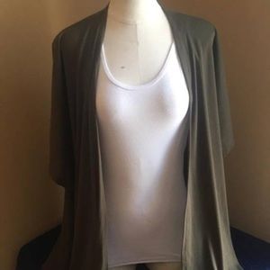 Green cardigan F21